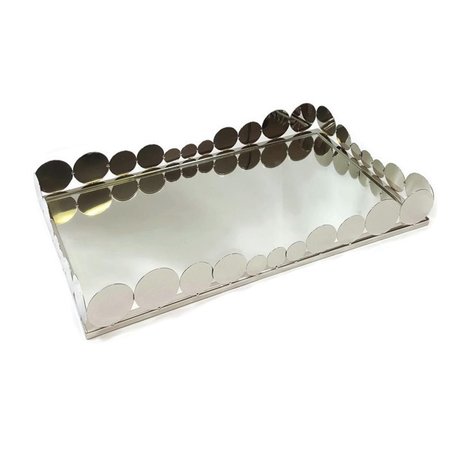 JIALLO 19 x 11.5 in. Rectangular Tray with Mirror 72464